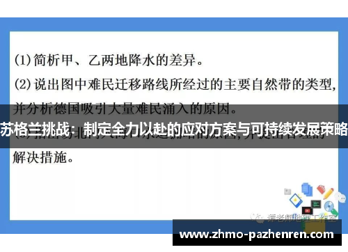 苏格兰挑战：制定全力以赴的应对方案与可持续发展策略